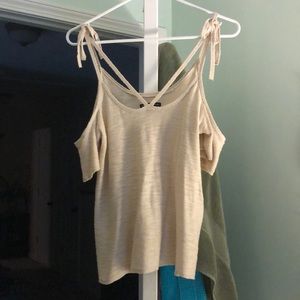american eagle cold shoulder tank